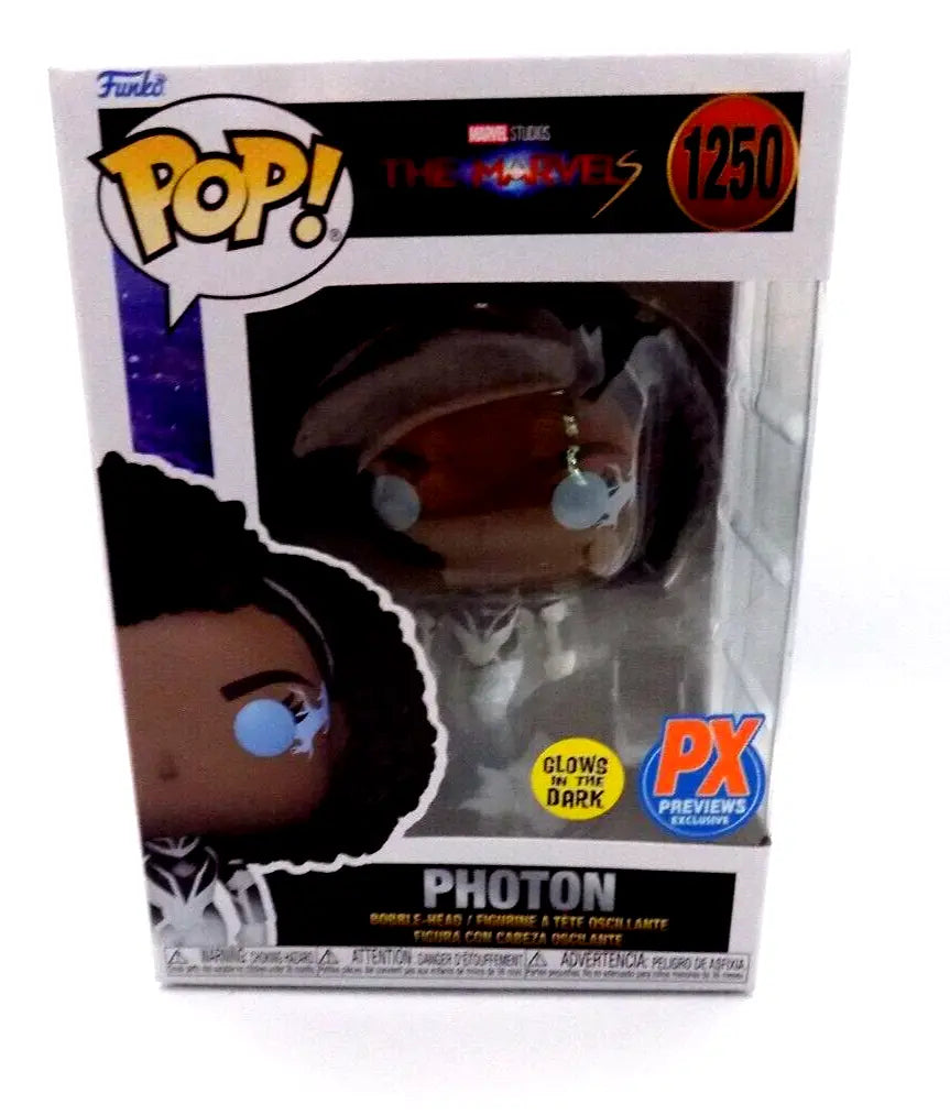 Funko Pop! Marvel The Marvels Photon PX Exclusive Vinyl Figure GITD