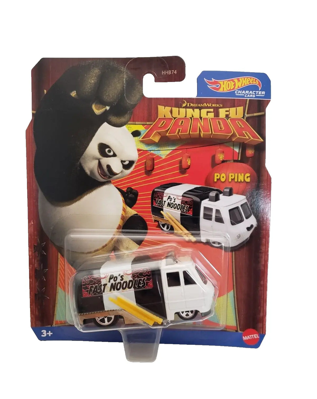 Hot Wheels Kung Fu Panda Po Po Ping Character Car 2024