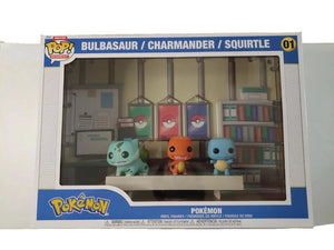 Funko Pop! Deluxe Moment Pokemon 1996 Bulbasaur Charmander Squirtle #01