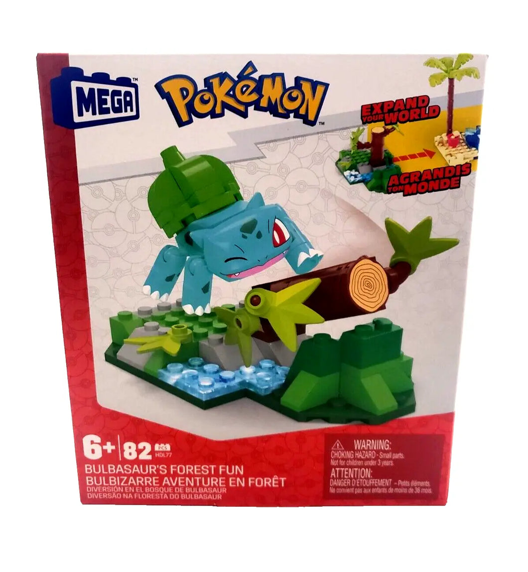 Mega Construx Pokemon BULBASAUR'S FOREST FUN 82Pcs HDL77